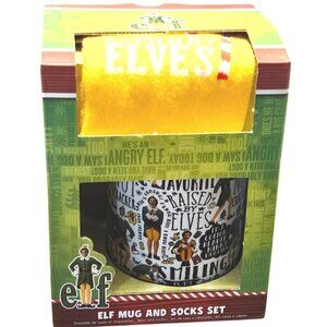 Elf Mug & Socks Gift Set Paladone Official Unisex Fit